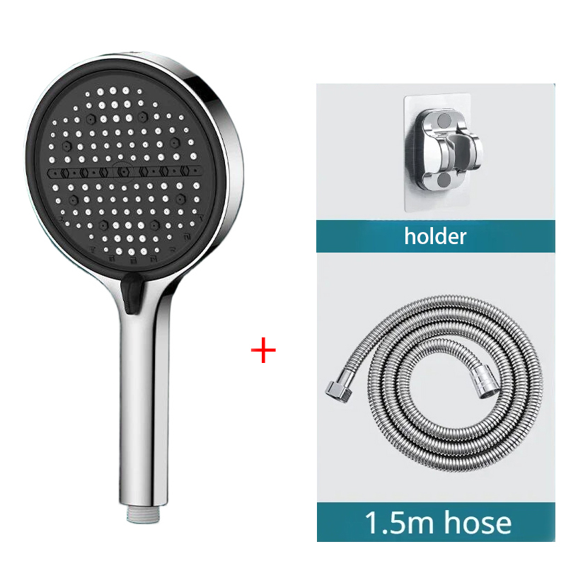 Plumbing - 3 قطع رأس دش حمام فضي