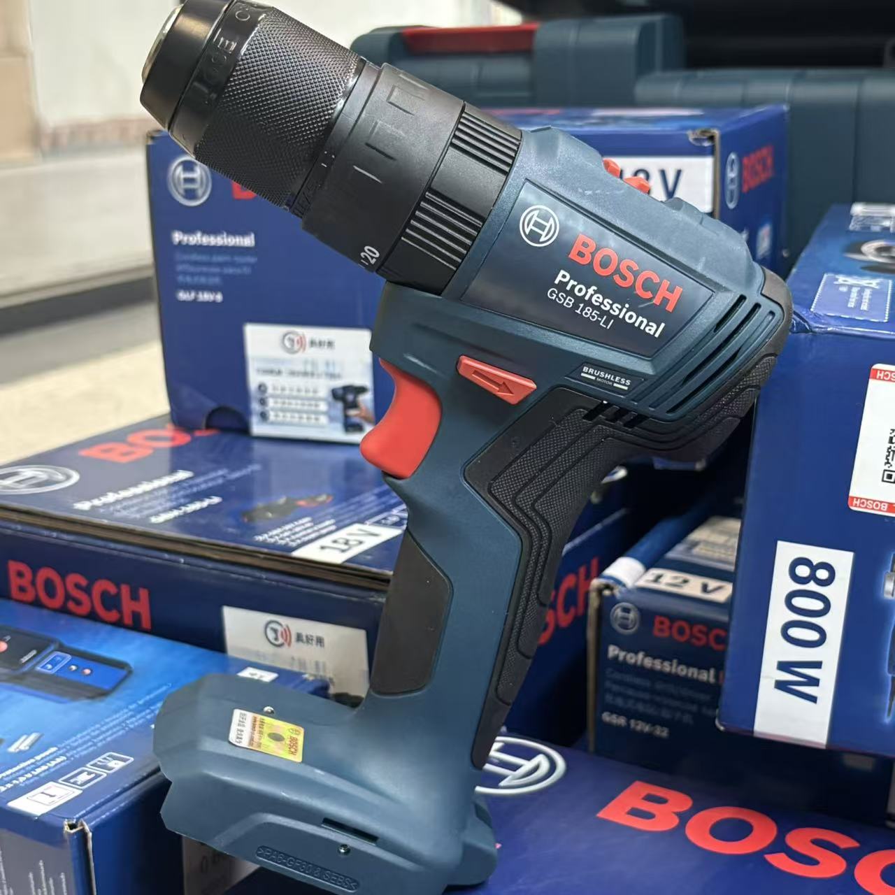 Brushless Cordless Electric Drill 18V - مثقاب كهربائي لاسلكي متعدد الوظائف من
