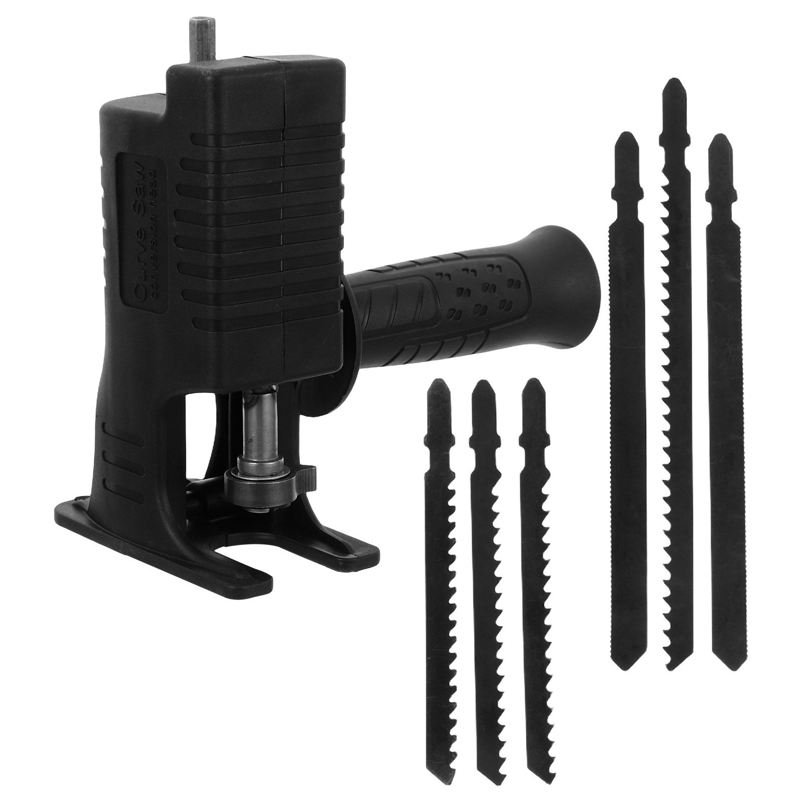 Reciprocating Saw Attachment Drill - طقم أدوات نجارة محمول أسود مكون