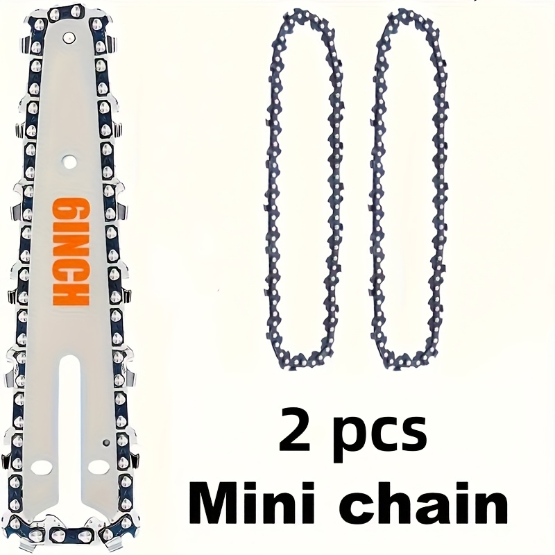 Mini Electric Chainsaw 6 Inch - قطعتان من سلسلة المنشار الكهربائي المتينة