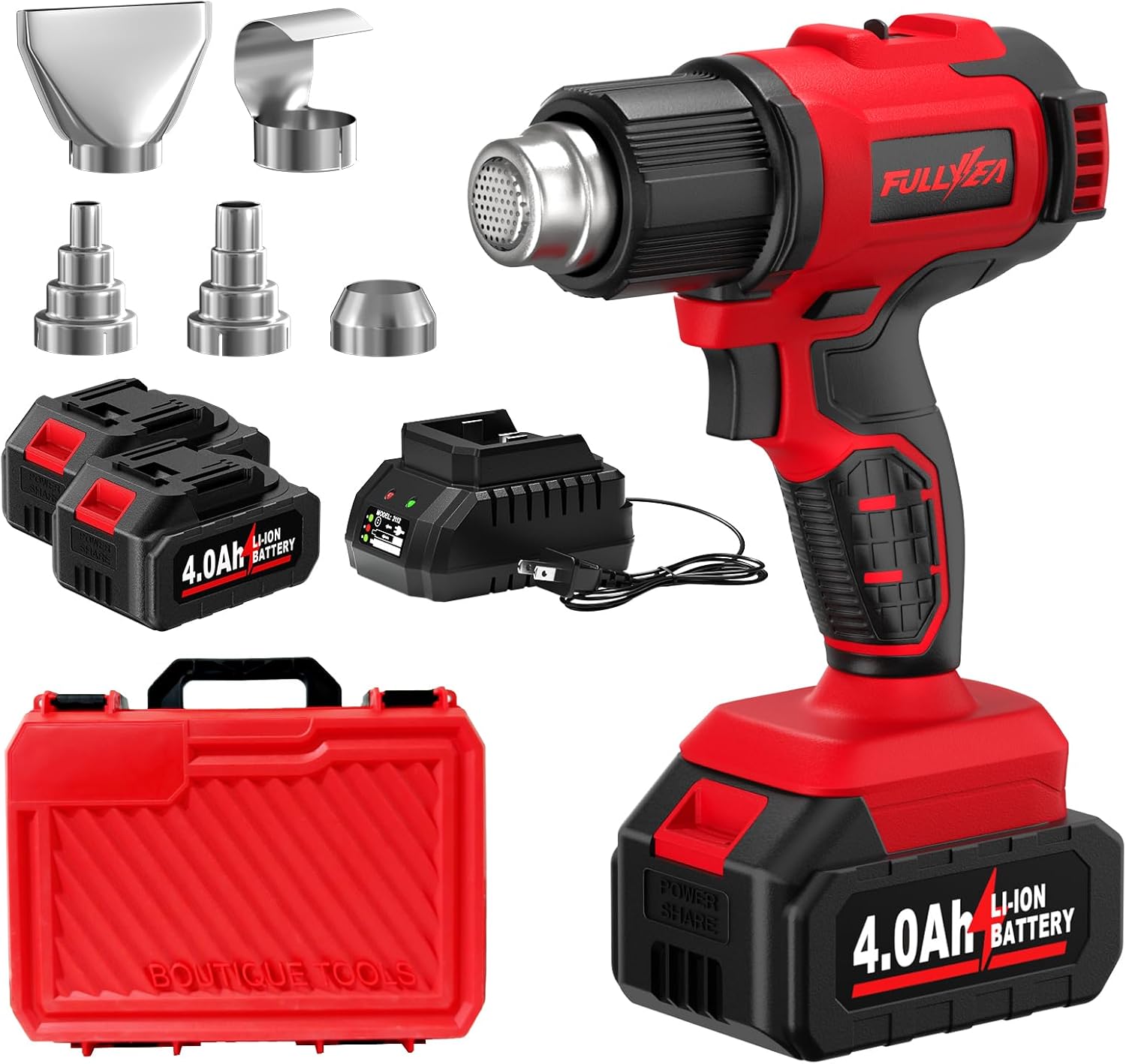 Cordless Heat Gun For Shrink Tubing - مسدس هواء ساخن لاسلكي، يصل إلى