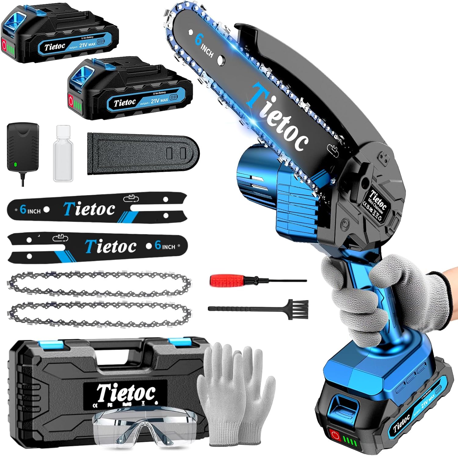 Mini Electric Chainsaw 6 Inch - منشار سلسلة صغير، منشار كهربائي لاسلكي