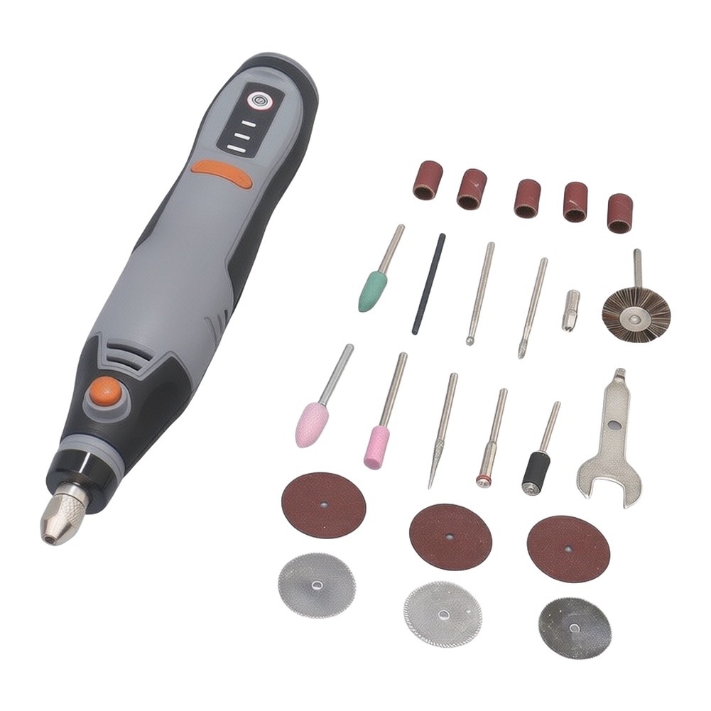 مجموعة أدوات دوارة لاسلكية، مط - مراجعة Cordless Rotary Tool Kit Accessories وسعره