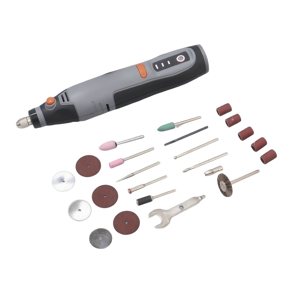 مجموعة أدوات دوارة لاسلكية، مط - مراجعة Cordless Rotary Tool Kit Accessories وسعره