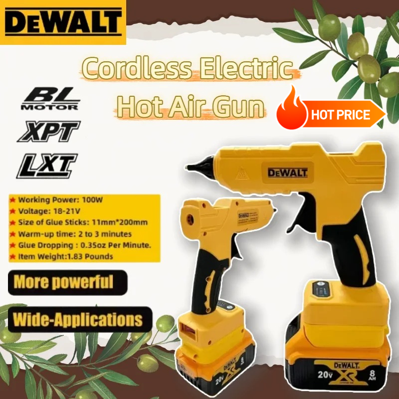 مسدس غراء حراري كهربائي لاسلكي - مراجعة Hot Melt Glue Gun Cordless وسعره