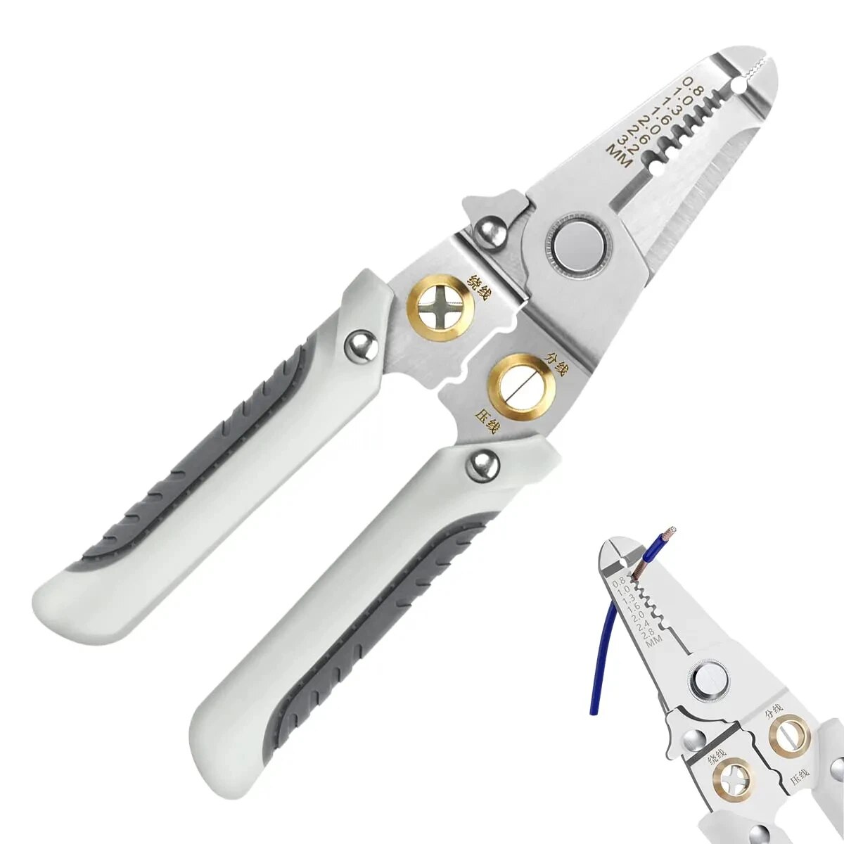 6 في 1 سلك متجرد كماشة الأسلاك - مراجعة Automatic Wire Stripper Cutter وسعره