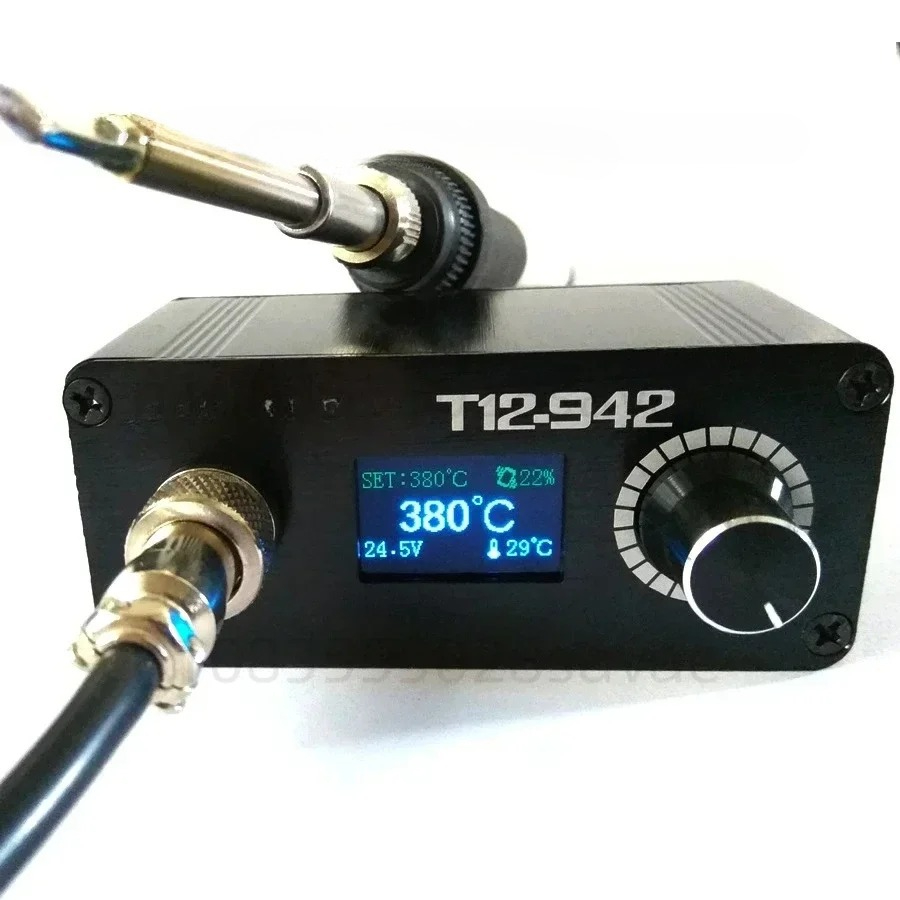 محطة لحام رقمية MINI T12 STC O - مراجعة Digital Soldering Station T12 وسعره