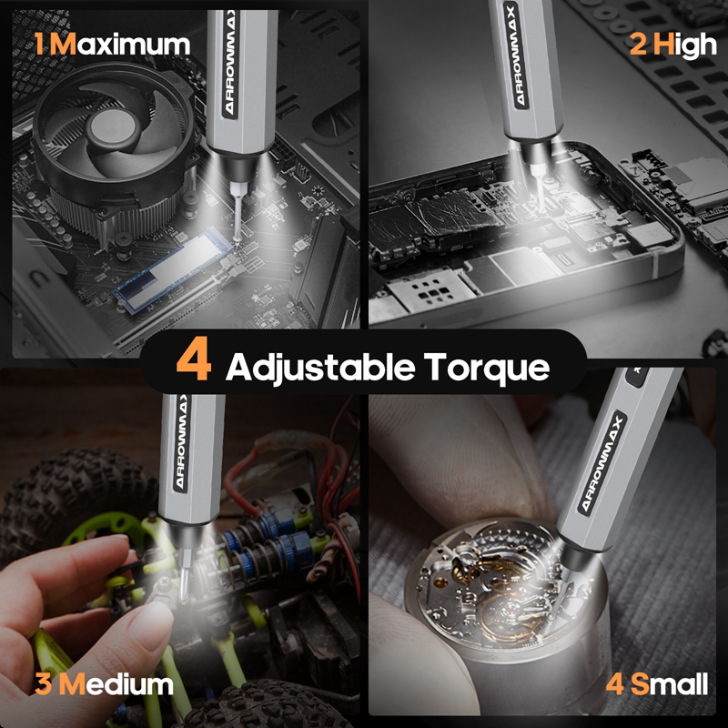 مجموعة مفكات براغي كهربائية دق - مراجعة Electric Screwdriver Rechargeable Usb وسعره