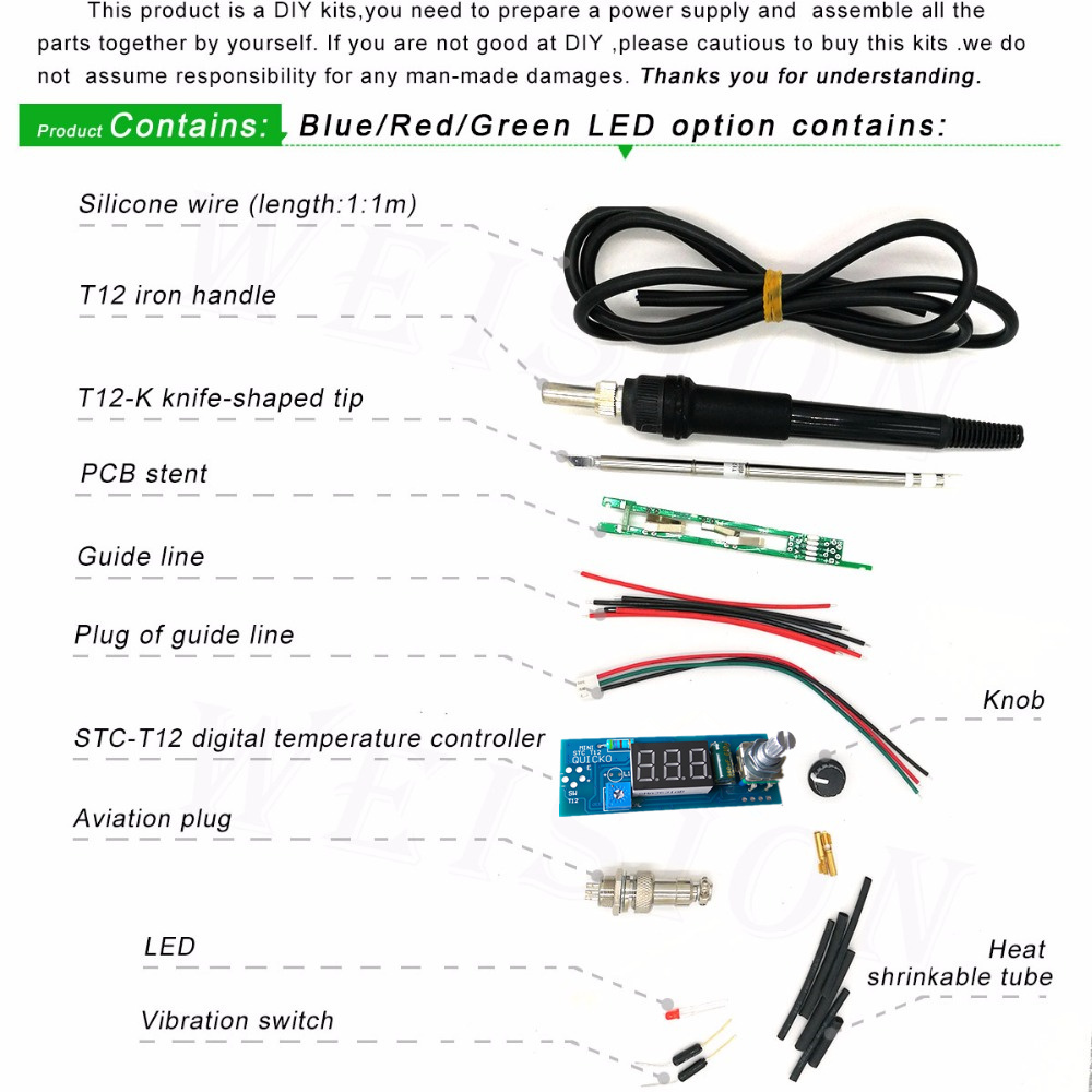 STC-T12 لحام الحديد لتقوم بها  - مراجعة Digital Soldering Station T12 وسعره