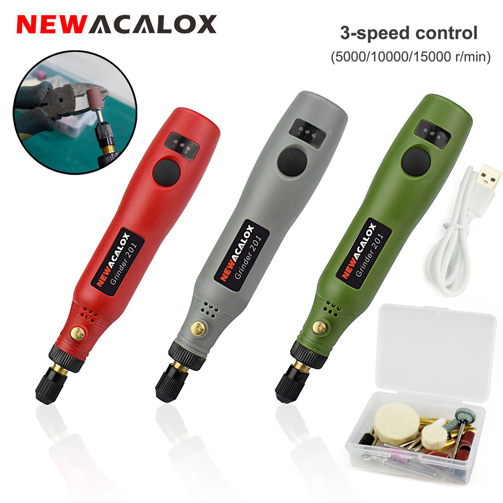 NEWACALOX مجموعة أدوات دوارة م - مراجعة Cordless Rotary Tool Kit Accessories وسعره