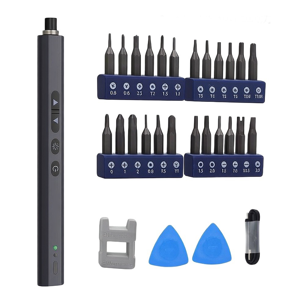 طقم مفك كهربائي 24 قطعة قابل ل - مراجعة Electric Screwdriver Rechargeable Usb وسعره