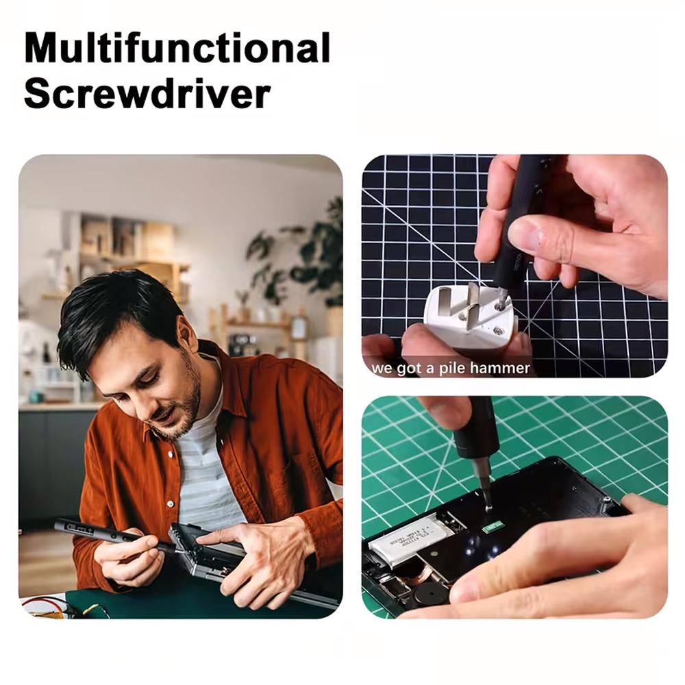 مجموعة مفك براغي كهربائي لاسلك - مراجعة Electric Screwdriver Rechargeable Usb وسعره