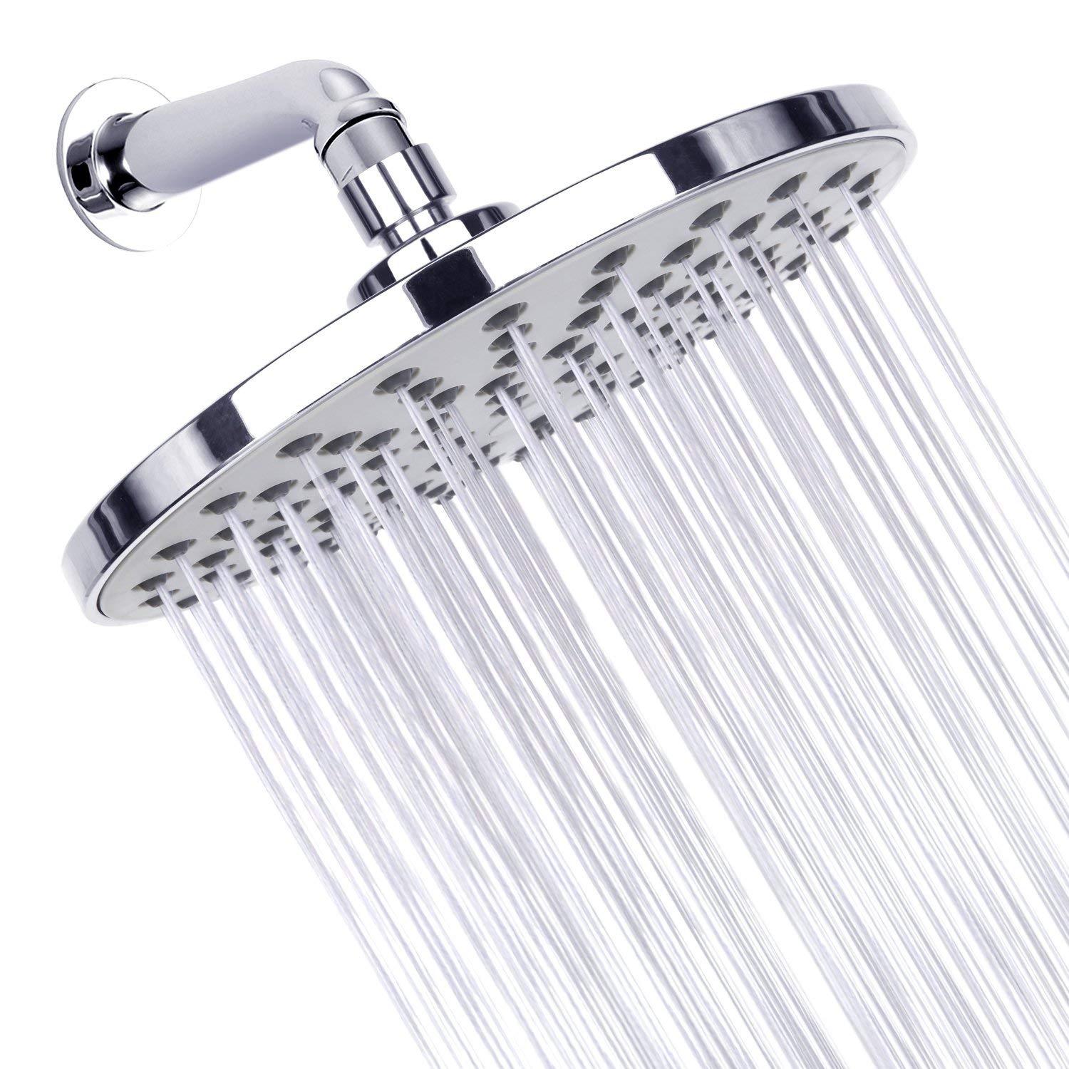 رأس دش مطري كبير مع لوحة واسعة - مراجعة Plumbing وسعره