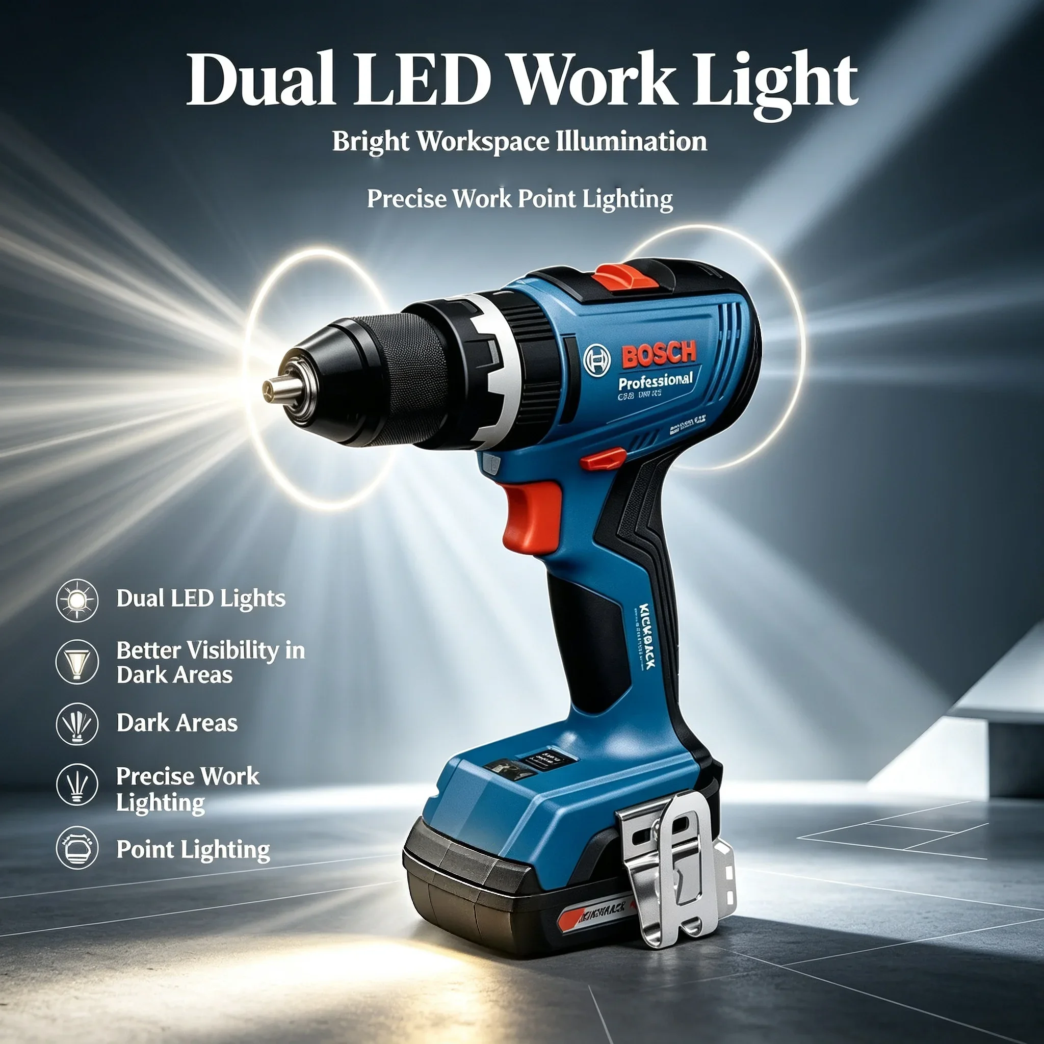 بوش GSB 18V-65 مثقاب/مفك براغي - مراجعة Brushless Cordless Electric Drill 18V وسعره