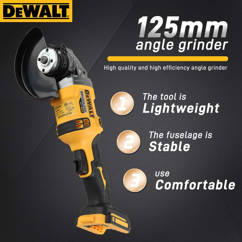 ديوالت DCG414 20V MAX جلاخة زا - مراجعة Brushless Angle Grinder Battery Powered وسعره