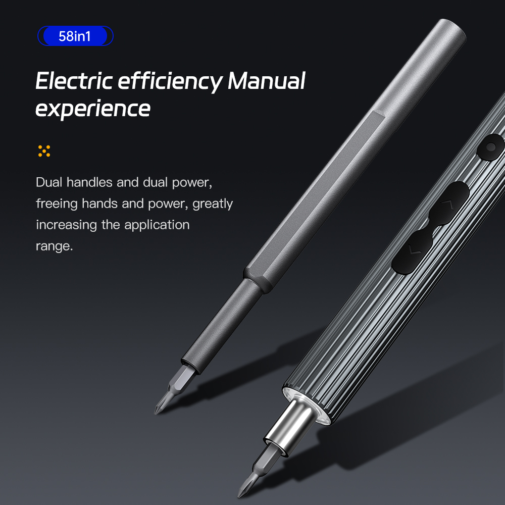 58 في 1 مجموعة مفكات كهربائية  - مراجعة Electric Screwdriver Rechargeable Usb وسعره