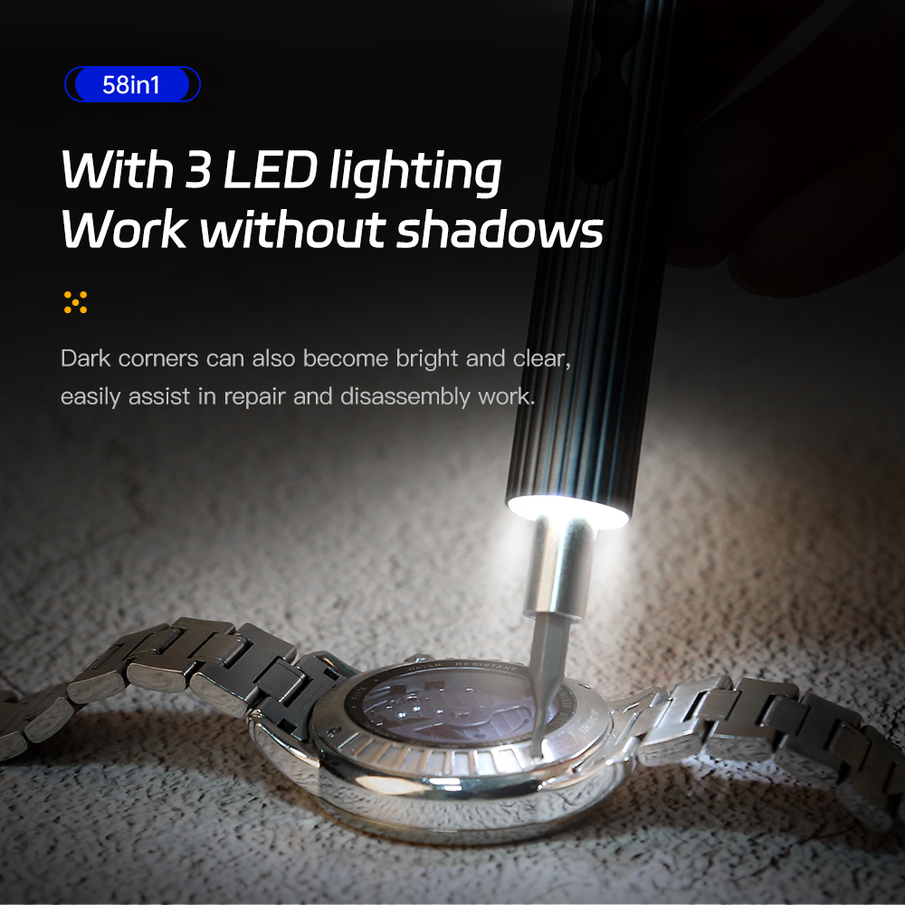 58 في 1 مجموعة مفكات كهربائية  - مراجعة Electric Screwdriver Rechargeable Usb وسعره