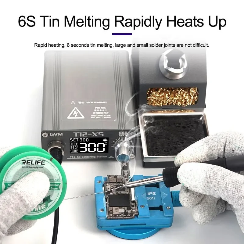 محطة لحام GVM T12-XS الذكية بش - مراجعة Digital Soldering Station T12 وسعره