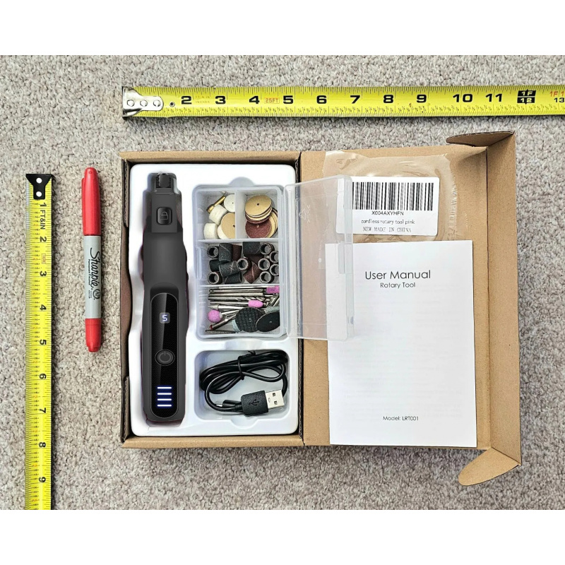 مجموعة أدوات دوارة لاسلكية صغي - مراجعة Cordless Rotary Tool Kit Accessories وسعره