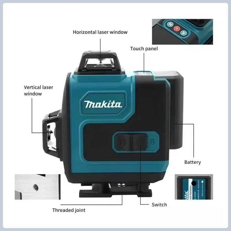 بطارية ماكيتا 40 فولت بسعة 5.0 - مراجعة Laser Level 16 Lines 4D Green وسعره