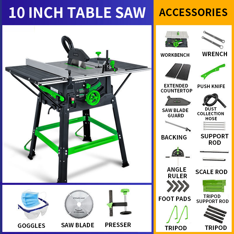 منشار طاولة 10 بوصة 1800 وات ع - مراجعة Mini Table Saw For Woodworking وسعره