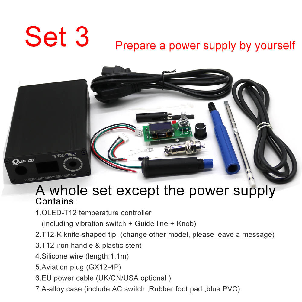 T12 STC-OLED محطة لحام الحديد  - مراجعة Digital Soldering Station T12 وسعره